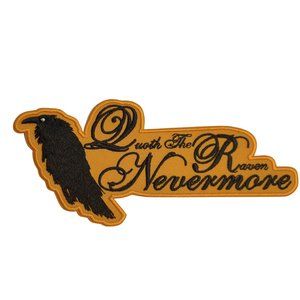 QUOTH THE RAVEN NEVERMORE Iron on Patch